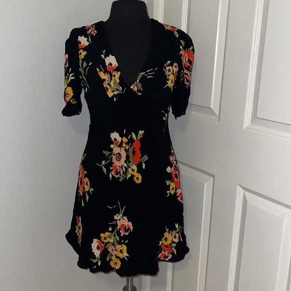 Free People Neon Garden Mini Dress size 8 - Picture 6 of 14
